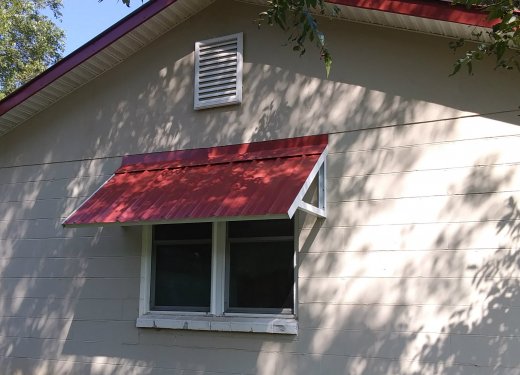 Red Standing Seam Awning~ Anderson, SC